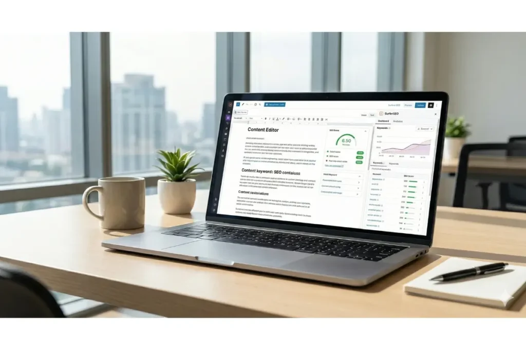 تحسين السيو للمحتوى باستخدام أدوات الذكاء الاصطناعي على محرر المقالات