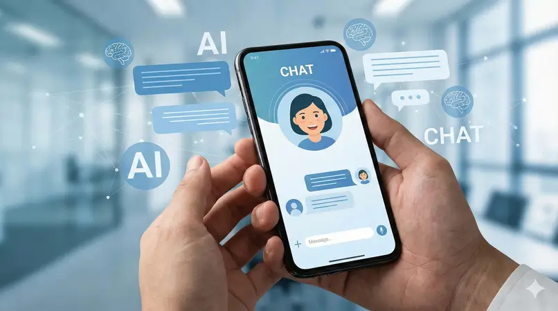 واجهة شات بوت ذكي تتفاعل مع العملاء لتحسين تجربة المستخدم وزيادة المبيعات