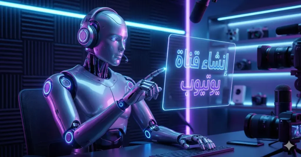 روبوت ذكاء اصطناعي يدير قناة يوتيوب ناجحة تظهر عليها علامات النمو والأرباح المتصاعدة.