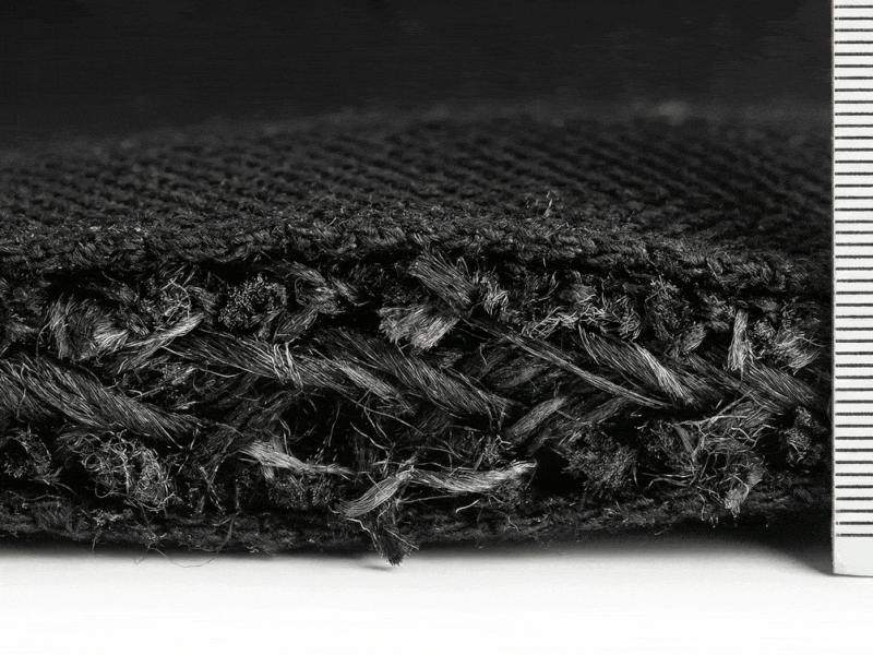 رسم توضيحي متحرك لطبقات الحبر في الطباعة المباشرة (القماش، الأبيض، الألوان).